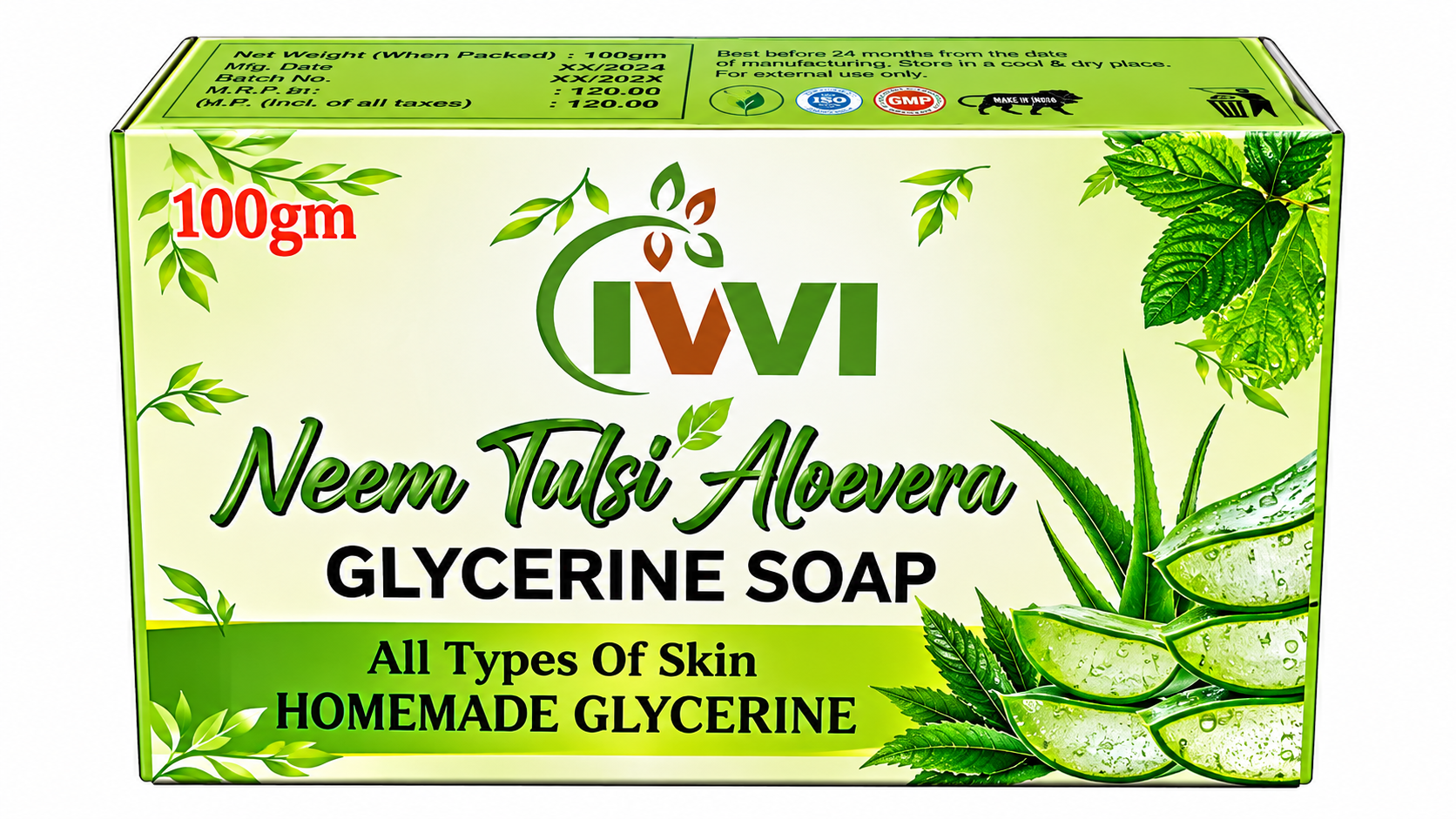 NEEM TULSI ALOVERA GLYCERINE SOAP